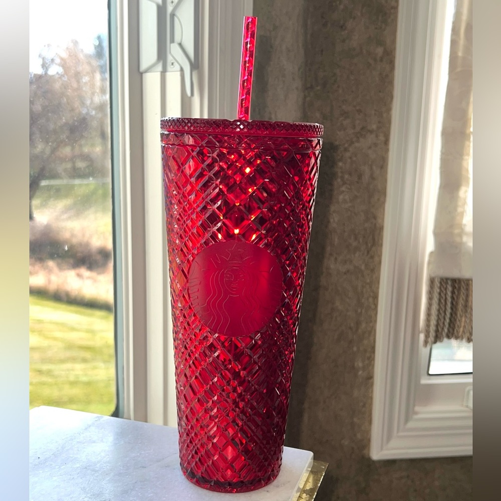 STARBUCKS Jewelled Red Tumbler